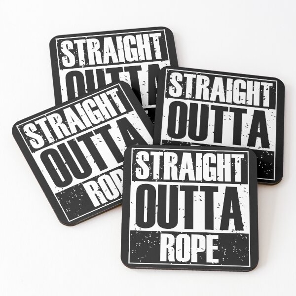 Item preview, Straight Outta Rope (B&W) designed and sold by MyRedBottom.
