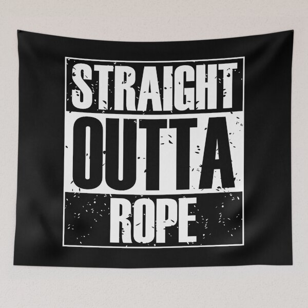 Item preview, Straight Outta Rope (B&W) designed and sold by MyRedBottom.