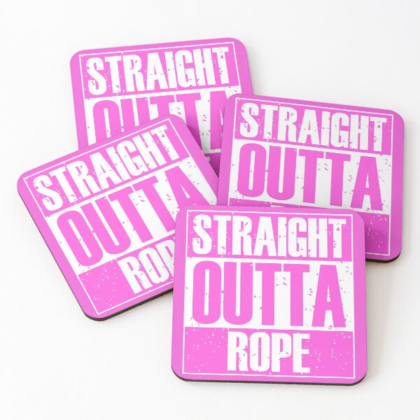 Item preview, Straight Outta Rope (Pink) designed and sold by MyRedBottom.