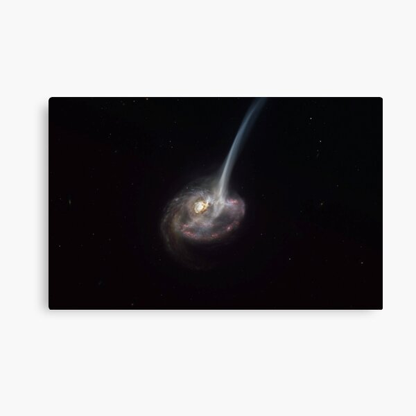 ALMA captures distant colliding galaxy dying out as it loses the ability to form stars Canvas Print