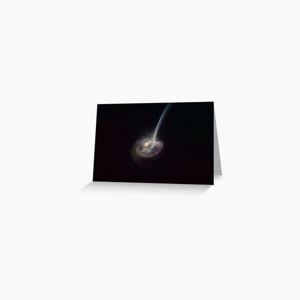 ALMA captures distant colliding galaxy dying out as it loses the ability to form stars Greeting Card
