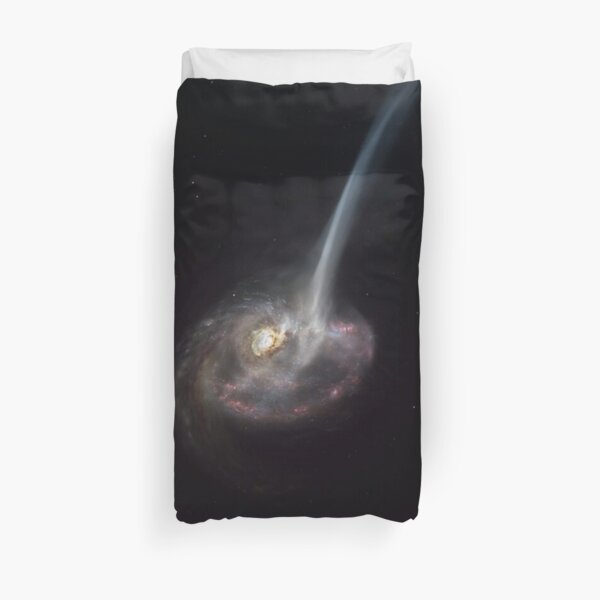 ALMA captures distant colliding galaxy dying out as it loses the ability to form stars Duvet Cover