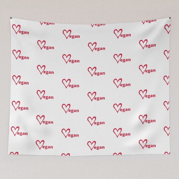 Item preview, Love Vegan Red Heart designed and sold by WhimsicaliTee.