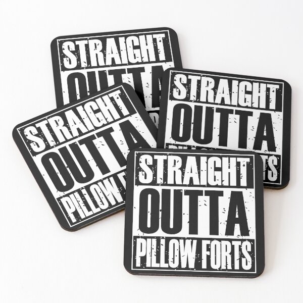 Item preview, Straight Outta Pillow Forts (B&W) designed and sold by MyRedBottom.