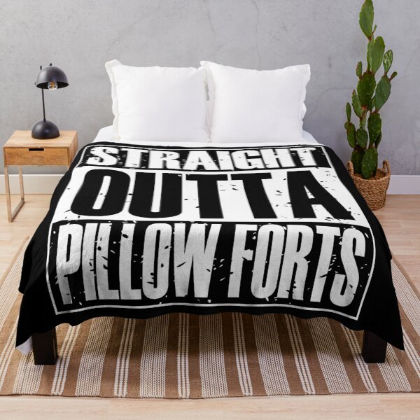 Item preview, Straight Outta Pillow Forts (B&W) designed and sold by MyRedBottom.