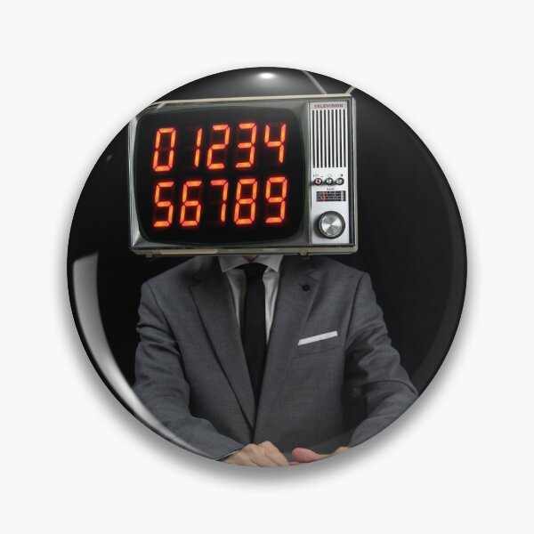 Item preview, Tv Head Man Typing on Keyboard designed and sold by dubassy.