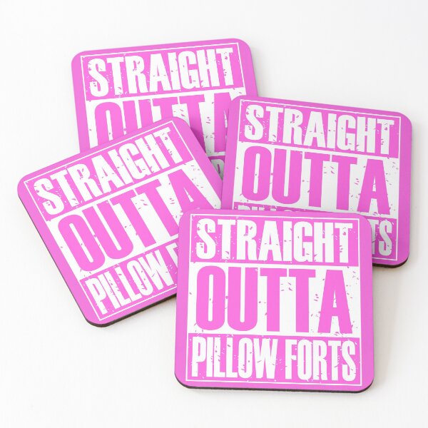 Item preview, Fuertes Straight Outta Pillow (rosa) designed and sold by MyRedBottom.