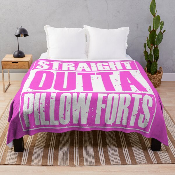 Item preview, Straight Outta Pillow Forts (Pink) designed and sold by MyRedBottom.
