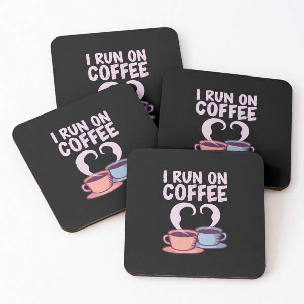 Item preview, I Run On Coffee - Caffeine Lover Gift designed and sold by biNutz.