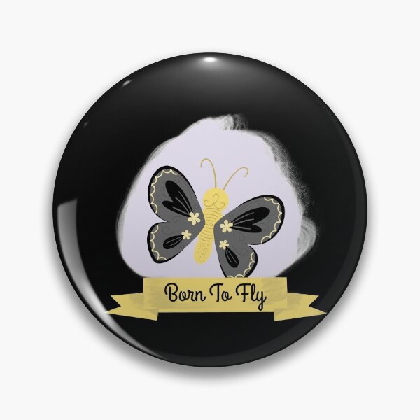 Item preview, Born To Fly, Black and Yellow Butterfly designed and sold by Life Is Beautiful.