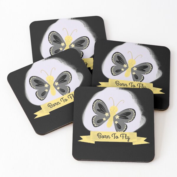 Item preview, Born To Fly, Black and Yellow Butterfly designed and sold by Life Is Beautiful.