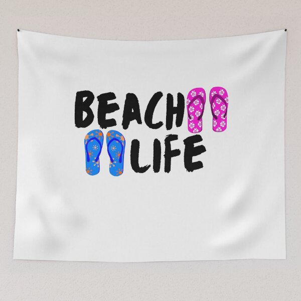 Item preview, Beach Life flip flop designed and sold by Lilaclown.