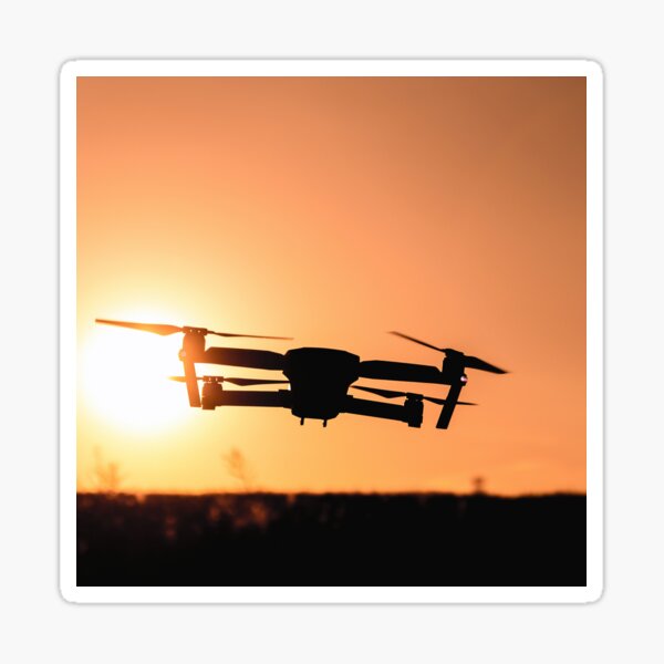 Item preview, Drone Flying Sunset (Quadrocopter) - Aerial Photographer designed and sold by liftdesign.