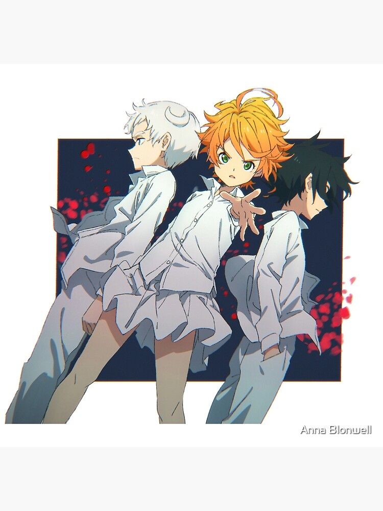 Yakusoku No Neverland Emma Ray and Norman Print 