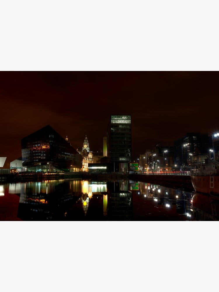 Liverpool docks at night by bcash