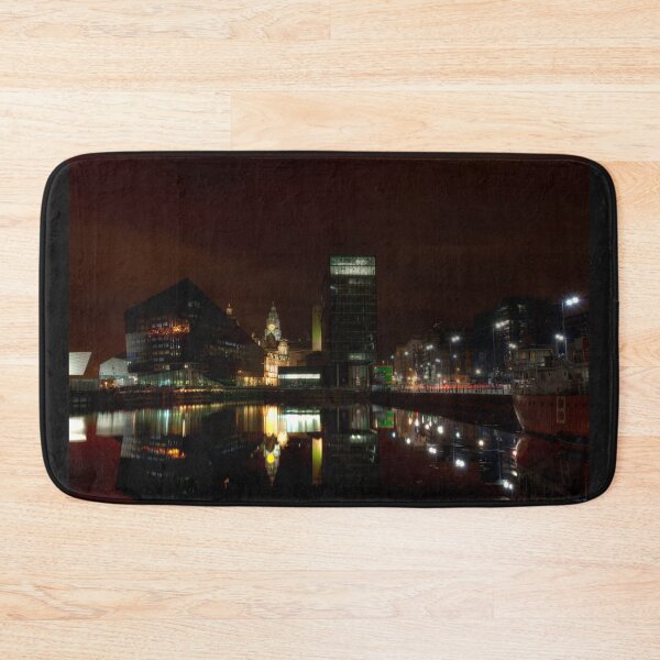 Item preview, Liverpool docks at night designed and sold by bcash.