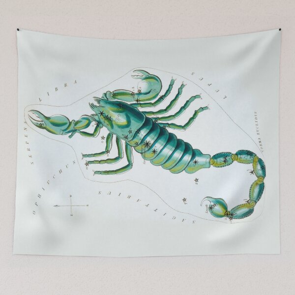 Item preview, Antique Scorpio Constellation Map designed and sold by VintageArchive.