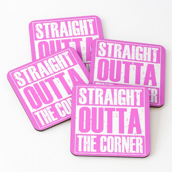 Item preview, Straight Outta The Corner (Pink) designed and sold by MyRedBottom.