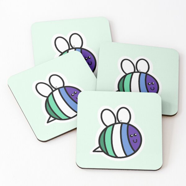 Item preview, Bee Yourself! MLM Pride Bumblebee designed and sold by Mickey Kyan.