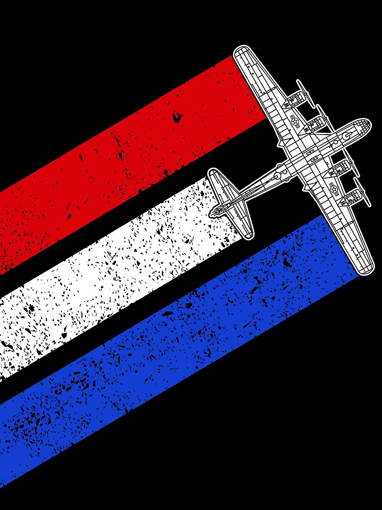 Thumbnail 3 von 3, Tuch, B-29 Superfortress USA Contrails Red White Blue WW2 B29 Gear designt und verkauft von DynamicDesign.