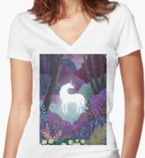 The Last Unicorn Women's Fitted V-Neck T-Shirt