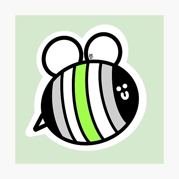 Item preview, Bee Yourself! Agender Pride Bumblebee designed and sold by Mickey Kyan.