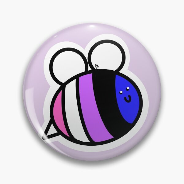 Artikelvorschau, Sei du selbst! Genderfluid Pride Bumblebee entworfen und verkauft von Mickey Kyan.