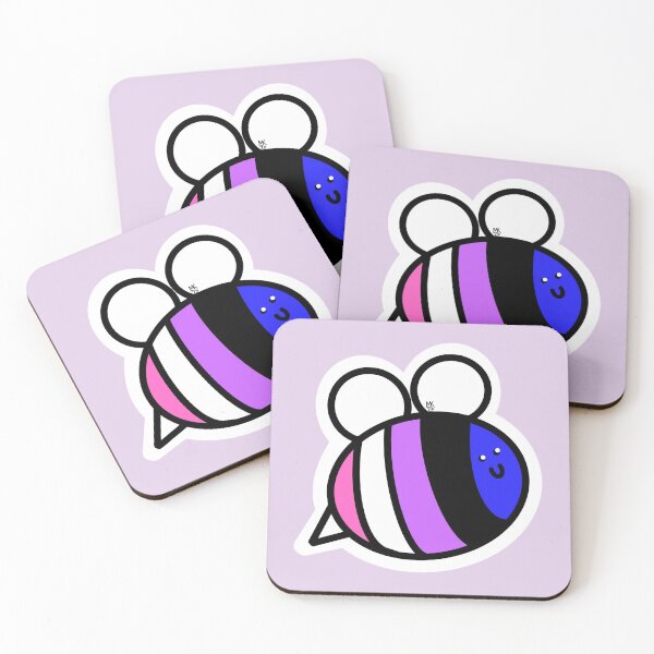Item preview, Bee Yourself! Genderfluid Pride Bumblebee designed and sold by Mickey Kyan.