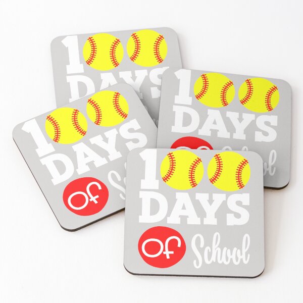 Item preview, 100 Days Of School Baseball, 100 Days Smarter designed and sold by GINIART.