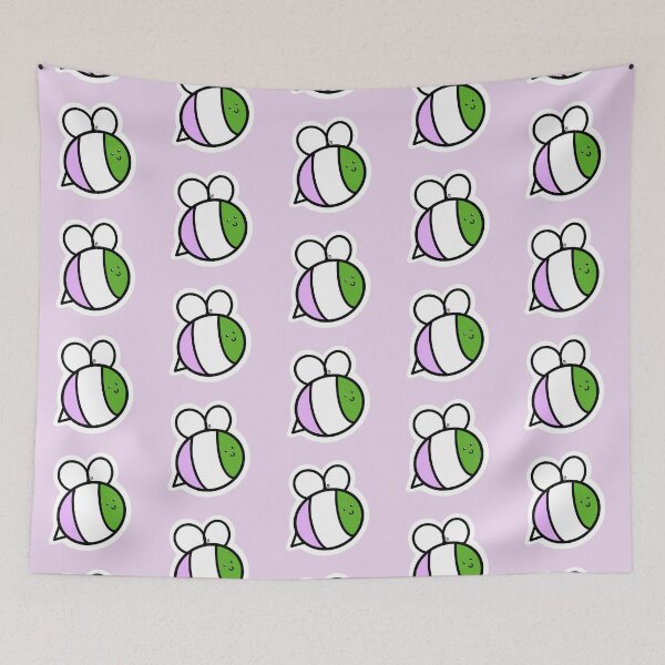 Item preview, Bee Yourself! Genderqueer Pride Bumblebee designed and sold by Mickey Kyan.