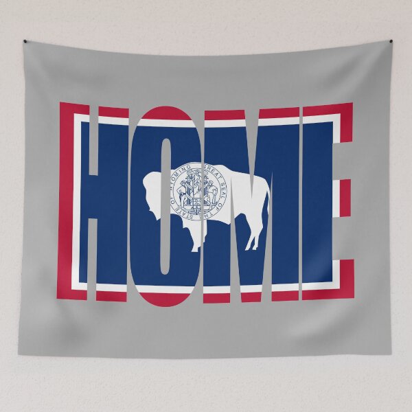 Item preview, Wyoming Home - State Flag designed and sold by DonDota.