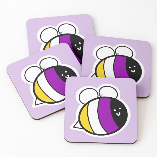 Item preview, Bee Yourself! Nonbinary Pride Bumblebee designed and sold by Mickey Kyan.