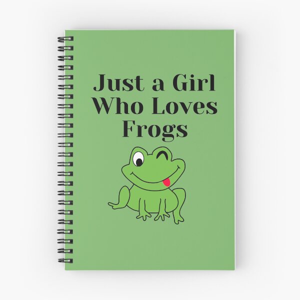 Item preview, Just a Girl Who Loves Frogs, Frog Lover, on green designed and sold by JRice66.