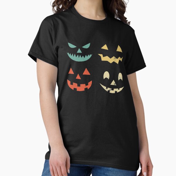 Item preview, Halloween Pumpkin Scary Faces Vintage designed and sold by majuga.
