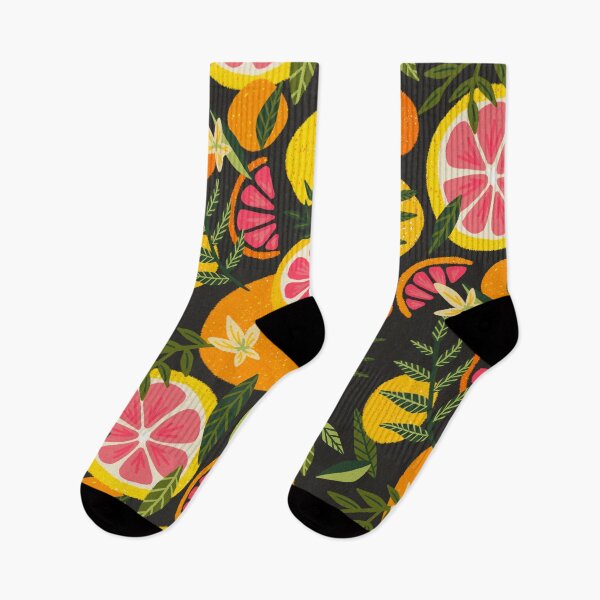 Item preview, Grapefruit Blooms – Charcoal designed and sold by Cat Coquillette.