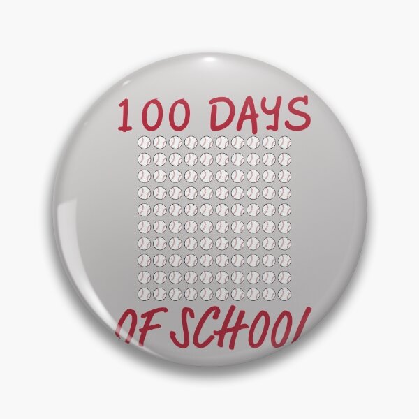 Item preview, 100 Days Of School Baseball, 100 Days Smarter designed and sold by GINIART.