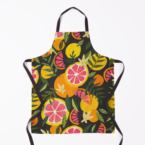 Item preview, Grapefruit Blooms – Charcoal designed and sold by Cat Coquillette.