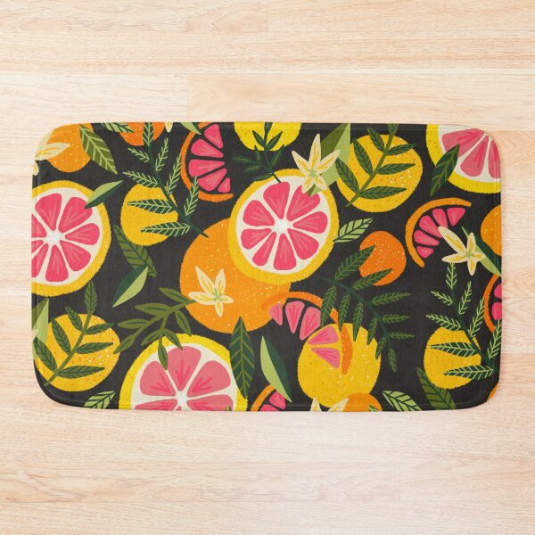 Item preview, Grapefruit Blooms – Charcoal designed and sold by Cat Coquillette.