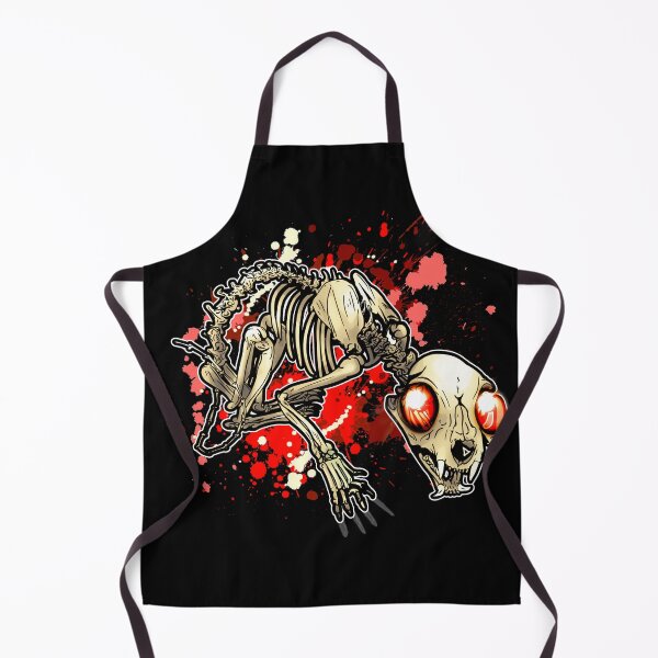 Item preview, Bone Cat Skeleton: blood red designed and sold by iduzarts.