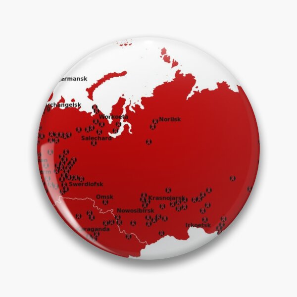 Locations of Gulag camps (1929-1953) Pin
