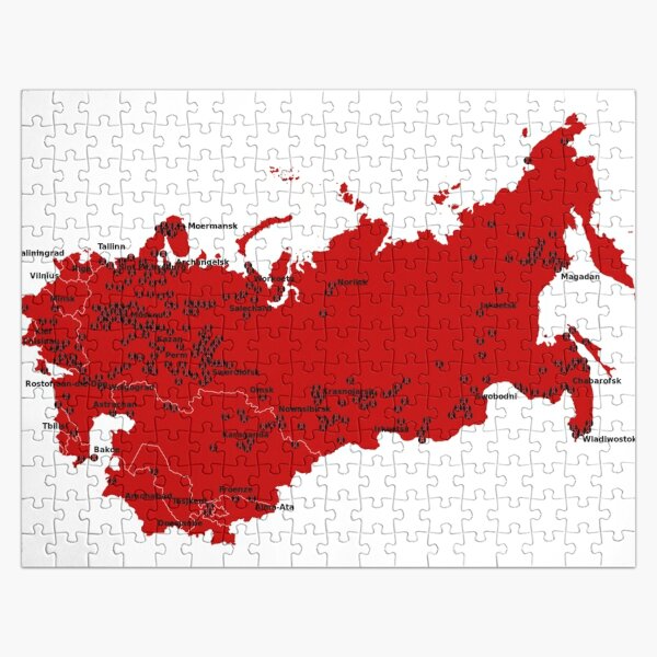 Locations of Gulag camps (1929-1953) Jigsaw Puzzle