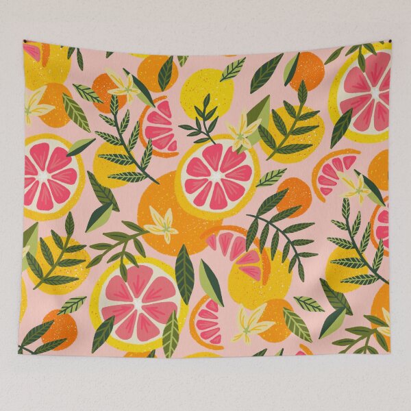 Item preview, Grapefruit Blooms – Blush designed and sold by Cat Coquillette.