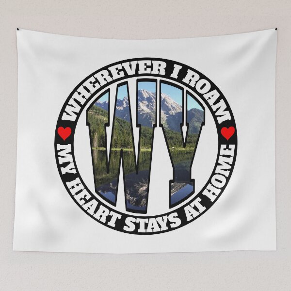 Item preview, Heart Stays Home - Wyoming designed and sold by DonDota.