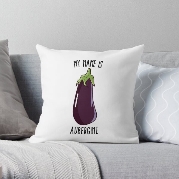 Aubergine pillow hot sale