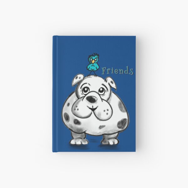 Bulldog & Bluebird Friends Hardcover Journal