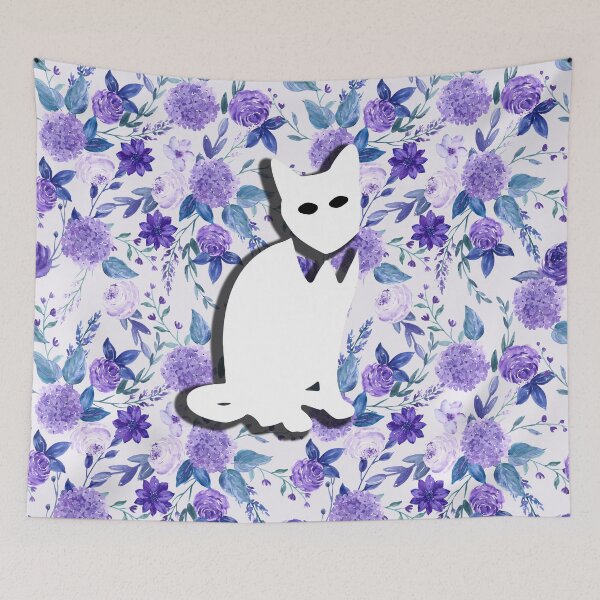 Item preview, Floral Cat in Flowers Popoki 711 designed and sold by VinBasis.