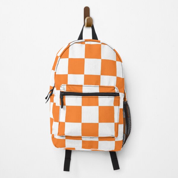 Checkered Orange and White  Backpack for Sale by lornakay | Redbubble