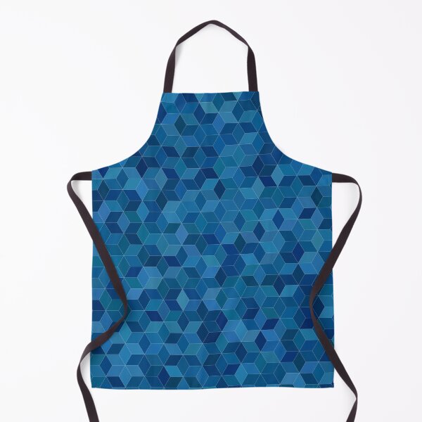 Item preview, Abstract Squares Modern Teal Blue Cubed designed and sold by TLSDesigns.