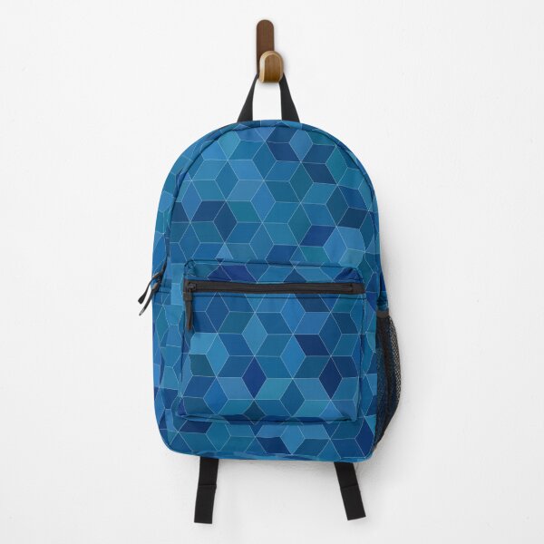 Item preview, Abstract Squares Modern Teal Blue Cubed designed and sold by TLSDesigns.