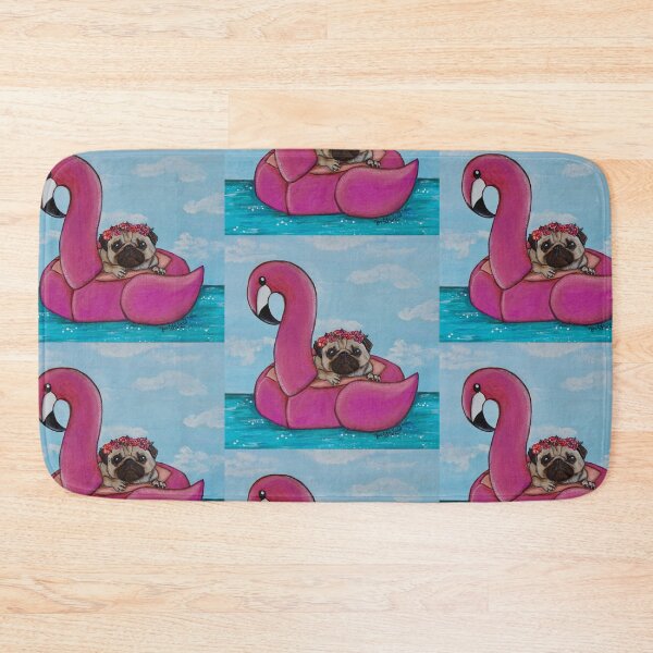 Item preview, flamingo pug designed and sold by monetakrristen.